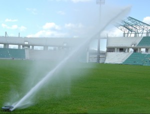 散水用のスプリンクラー