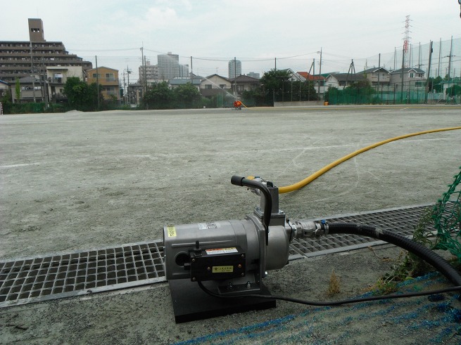 さいたま市立T中学校モーターポンプスプリンクラーシステム